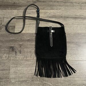 Madewell Suede Fringe Crossbody Bag